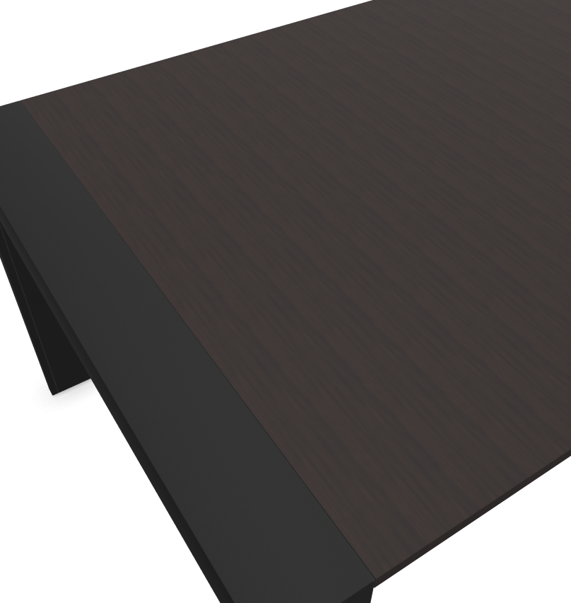 Mahia Directiebureau - dark brown - black legs